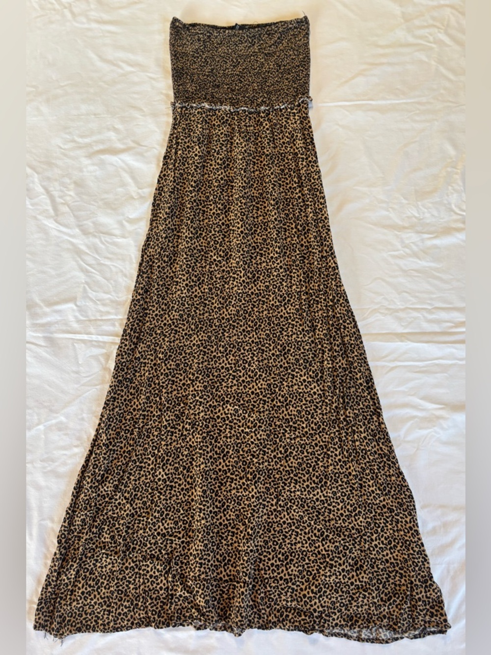 Forever 21 Leopard Print Maxi Skirt in Brown and Black